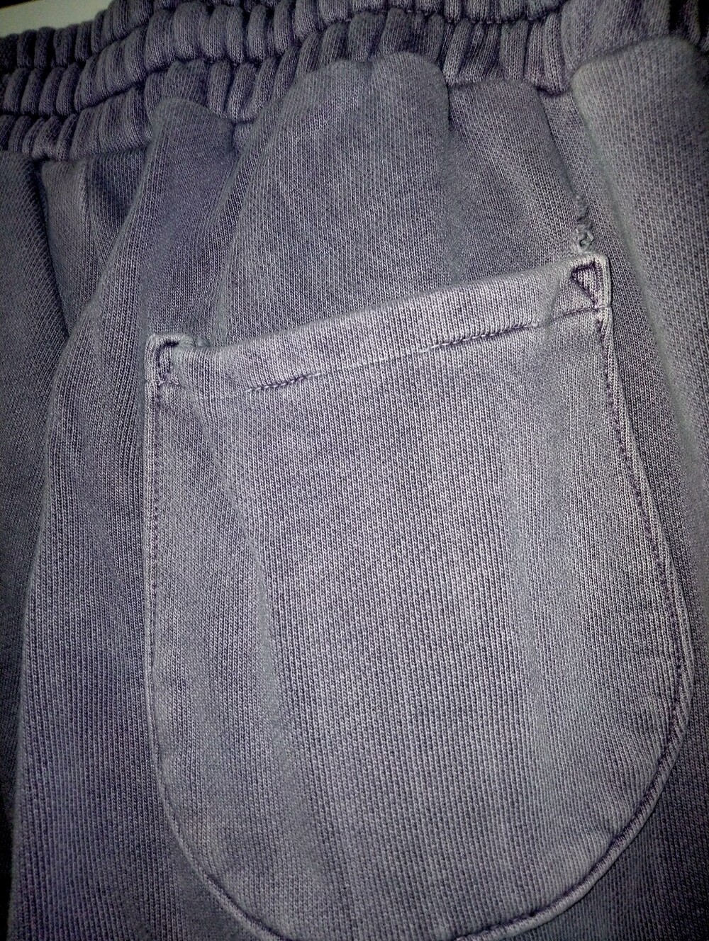 Men's Purple  Drawstring Pants with Side Script - Picture 3 of 9